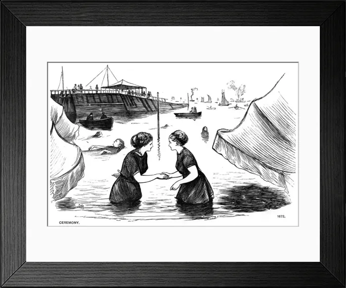 Framed Print : Ceremony, 1872 (1891). Artist: George du Maurier Framed Print : Ceremony, 1872 (1891). Artist: George du Maurier
