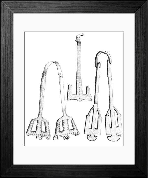 Framed Print : Girdle hangers, 1893. Artist: A Housselin Framed Print : Girdle hangers, 1893. Artist: A Housselin