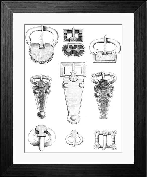 Framed Print : Buckles, 1893. Artist: A Housselin Framed Print : Buckles, 1893. Artist: A Housselin