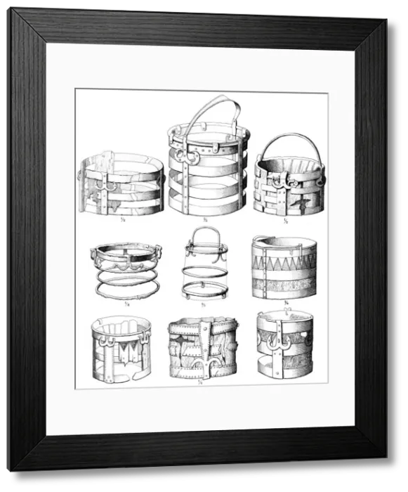 Framed Print : Situla or buckets, 1893. Artist: A Housselin Framed Print : Situla or buckets, 1893. Artist: A Housselin