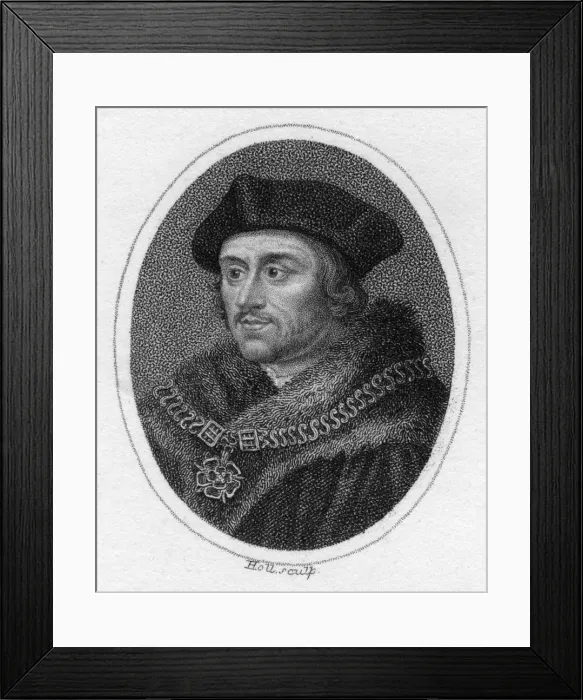 Framed Print : Sir Thomas More, 16th century English scholar, statesman and martyr, c1819. Artist: Holl Framed Print : Sir Thomas More, 16th century English scholar, statesman and martyr, c1819. Artist: Holl