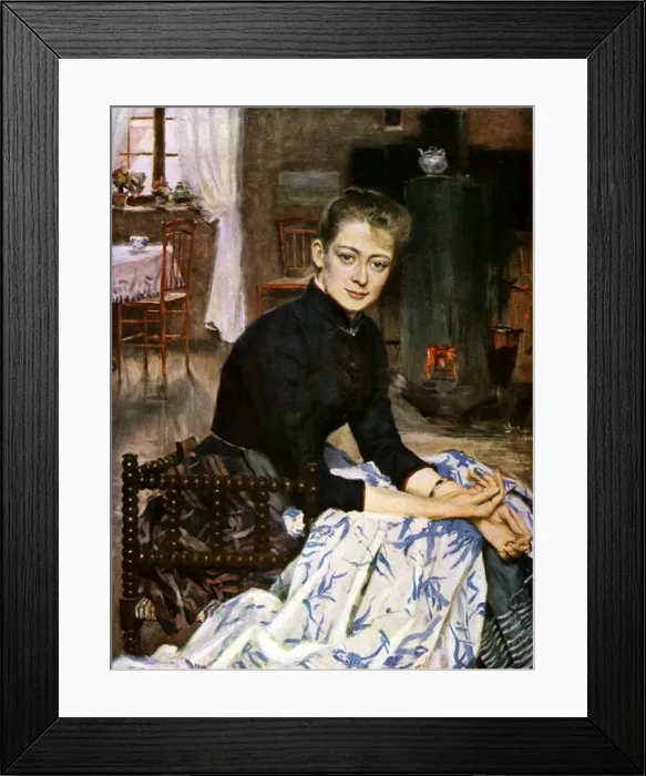 Framed Print : Konstnarens Wife, 1886 (1945). Artist: Sven Richard Bergh Framed Print : Konstnarens Wife, 1886 (1945). Artist: Sven Richard Bergh