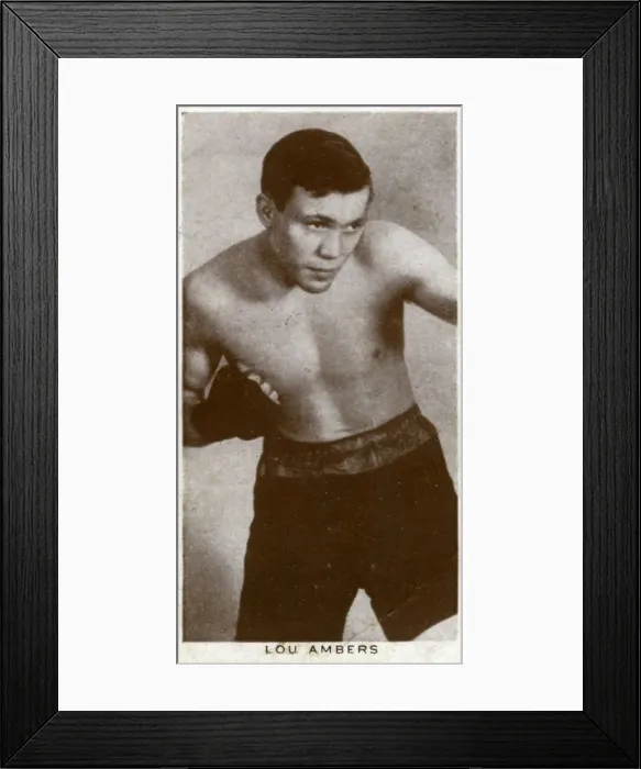 Framed Print : Lou Ambers, American boxer, 1938 Framed Print : Lou Ambers, American boxer, 1938