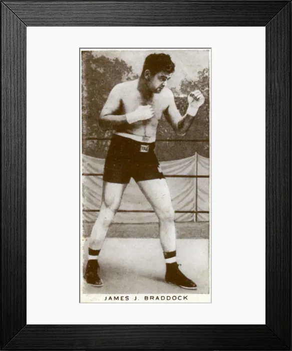Framed Print : James J Braddock, Irish-American boxer, 1938 Framed Print : James J Braddock, Irish-American boxer, 1938