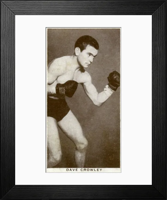 Framed Print : Dave Crowley, British boxer, 1938 Framed Print : Dave Crowley, British boxer, 1938