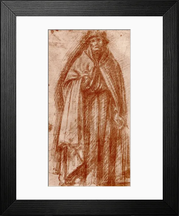 Framed Print : Study for the figure of an apostle, 1913. Artist: Fra Bartolomeo