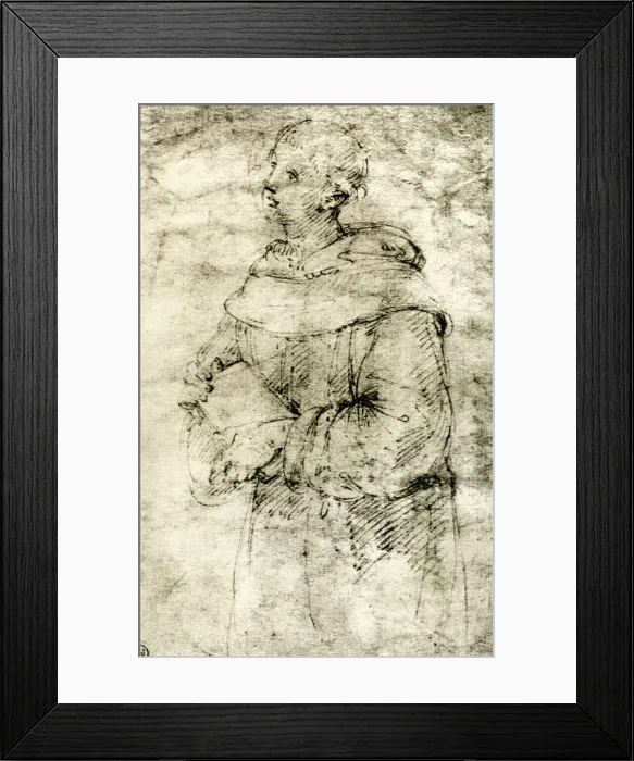 Framed Print : Study of a Monk, 1913. Artist: Raphael Framed Print : Study of a Monk, 1913. Artist: Raphael