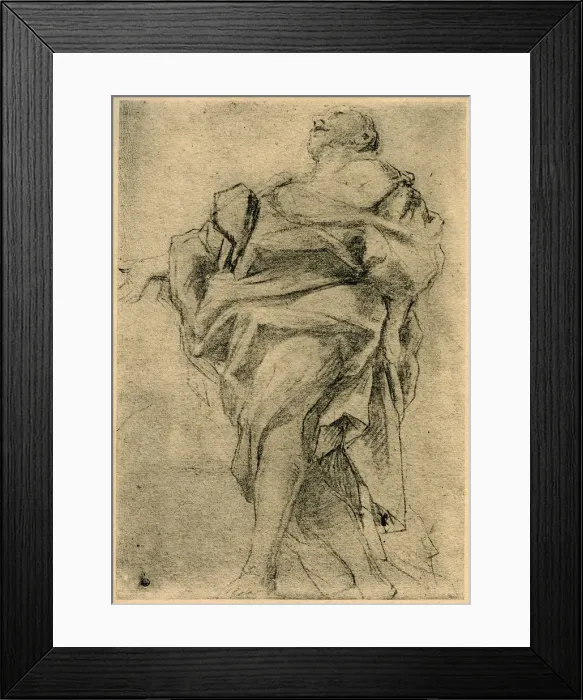 Framed Print : Study for the figure of an apostle, 1913. Artist: Correggio Framed Print : Study for the figure of an apostle, 1913. Artist: Correggio