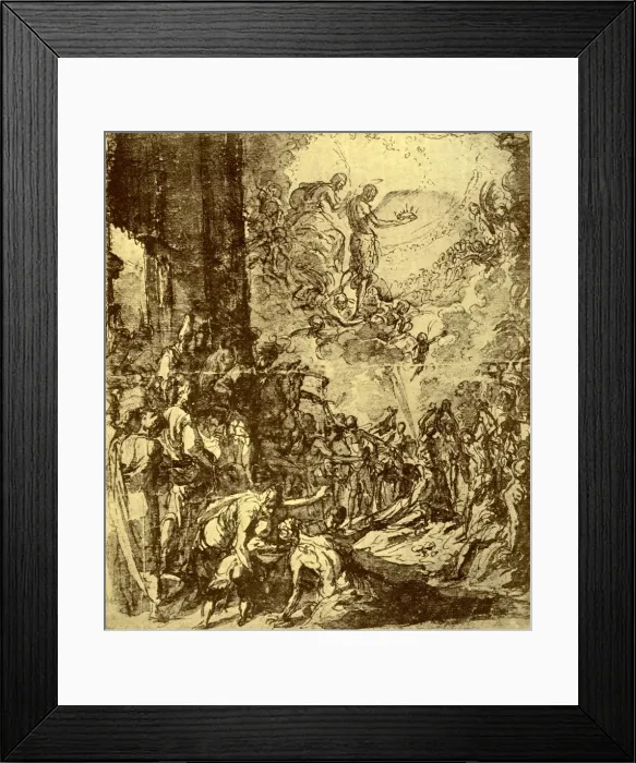 Framed Print : Study for the Martydom of St Stephen, by Tintoretto, 1913. Artist: Jacopo Tintoretto Framed Print : Study for the Martydom of St Stephen, by Tintoretto, 1913. Artist: Jacopo Tintoretto