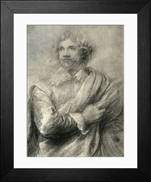 Framed Print : Study for the painting of the engraver, Peter De Jode the Younger, 1913. Artist: Anthony van Dyck Framed Print : Study for the painting of the engraver, Peter De Jode the Younger, 1913. Artist: Anthony van Dyck