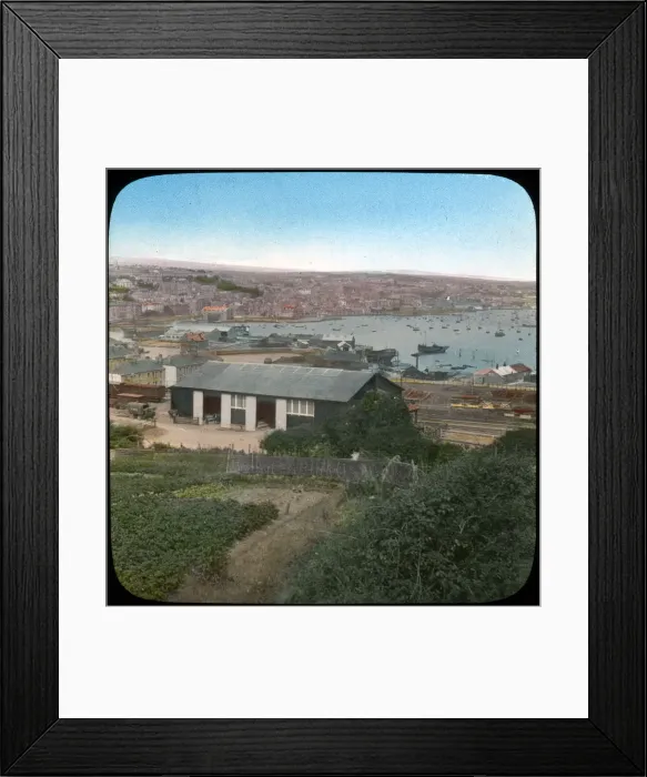 Framed Print : Falmouth, Cornwall, late 19th or early 20th century. Artist: Church Army Lantern Department Framed Print : Falmouth, Cornwall, late 19th or early 20th century. Artist: Church Army Lantern Department