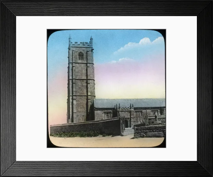 Framed Print : St Buryan Church, Cornwall, late 19th or early 20th century. Artist: Church Army Lantern Department Framed Print : St Buryan Church, Cornwall, late 19th or early 20th century. Artist: Church Army Lantern Department