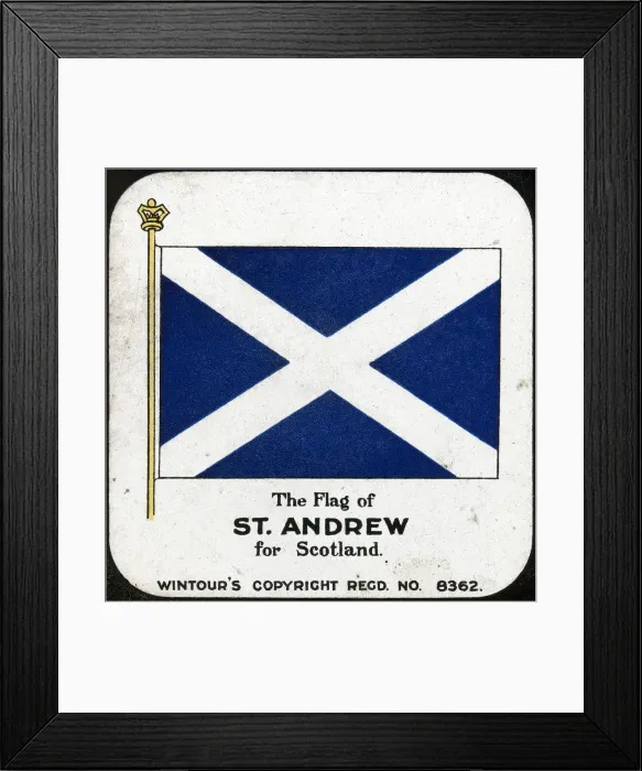 Framed Print : The Flag of St Andrew for Scotland, c1910s(?)