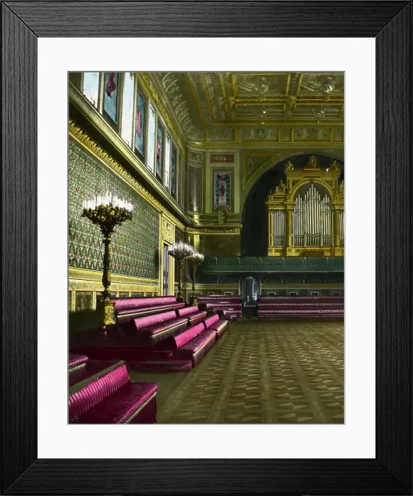 Framed Print : The ballroom, Buckingham Palace, London, late 19th or early 20th century Framed Print : The ballroom, Buckingham Palace, London, late 19th or early 20th century