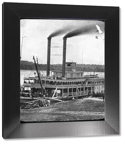 Northern Line Packet Company paddle steamer Lake Superior, USA, c1870s(?)