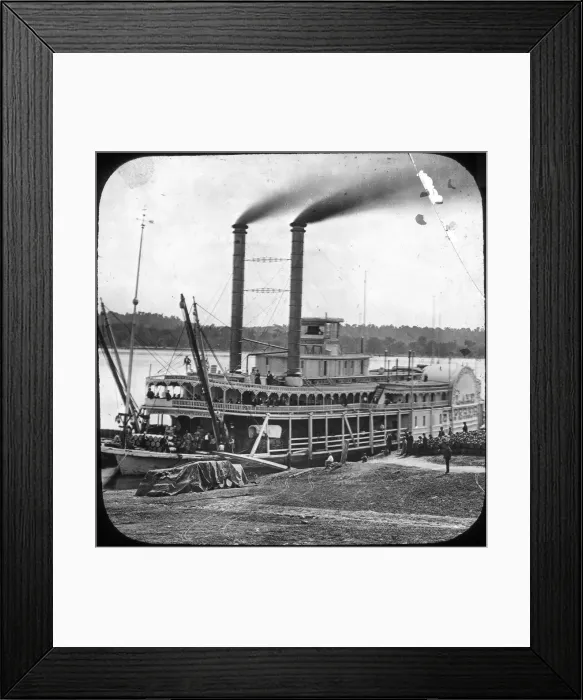 Framed Print : Northern Line Packet Company paddle steamer Lake Superior, USA, c1870s(?) Framed Print : Northern Line Packet Company paddle steamer Lake Superior, USA, c1870s(?)