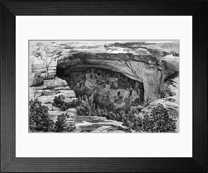 Framed Print : Cliff Palace in Cliff Palace Canyon, southwest Colorado, USA, 1901 Framed Print : Cliff Palace in Cliff Palace Canyon, southwest Colorado, USA, 1901