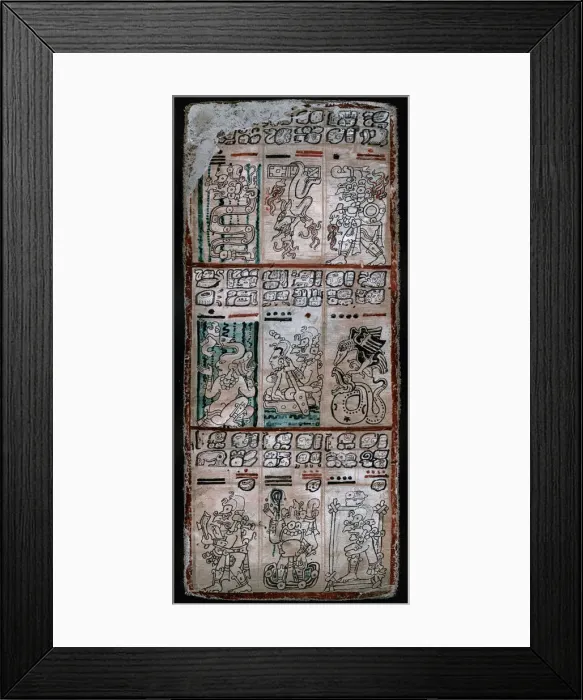 Framed Print : A page from the Dresden codex, Maya manuscript, 1901 Framed Print : A page from the Dresden codex, Maya manuscript, 1901