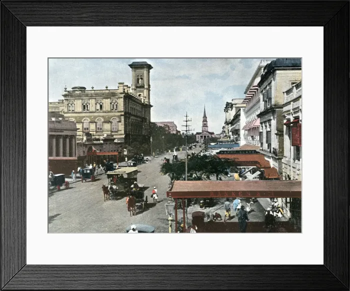 Framed Print : Clive Road, Calcutta, India, c1880-1890 Framed Print : Clive Road, Calcutta, India, c1880-1890