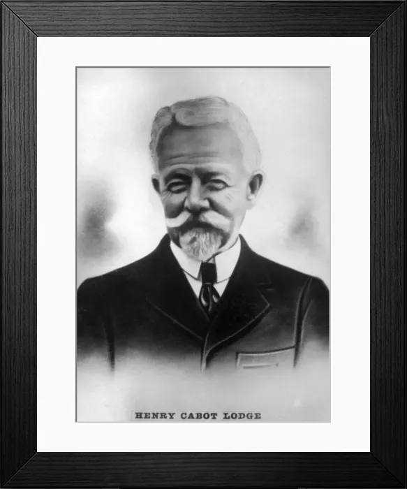 Framed Print : Henry Cabot Slim Lodge (1850-1924), American Republican Senator and historian, c1910 Framed Print : Henry Cabot Slim Lodge (1850-1924), American Republican Senator and historian, c1910