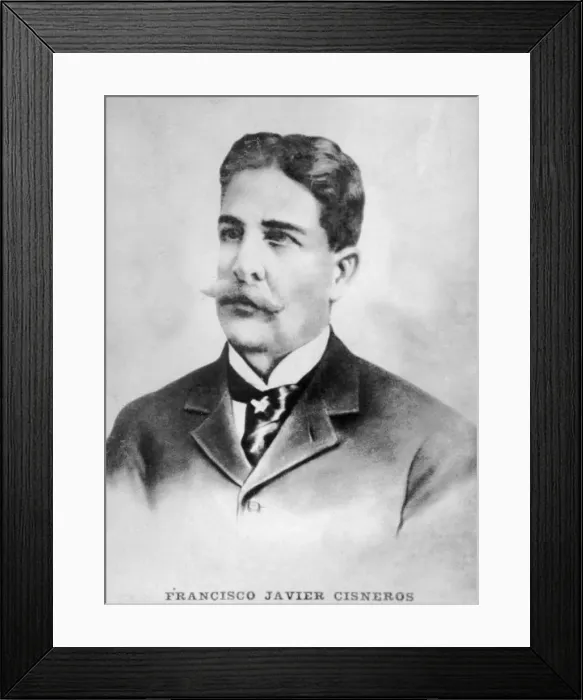 Framed Print : Francisco Javier Cisneros (1836-1898), Cuban Railway Engineer and Political Activist, c1910 Framed Print : Francisco Javier Cisneros (1836-1898), Cuban Railway Engineer and Political Activist, c1910