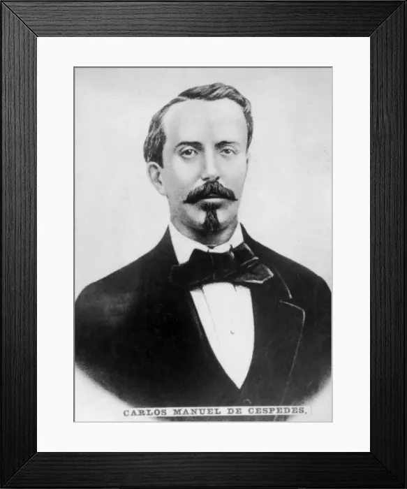 Framed Print : Carlos Manuel de Cespedes (1819-1874), President of the Republic of Cuba in Arms, c1910 Framed Print : Carlos Manuel de Cespedes (1819-1874), President of the Republic of Cuba in Arms, c1910