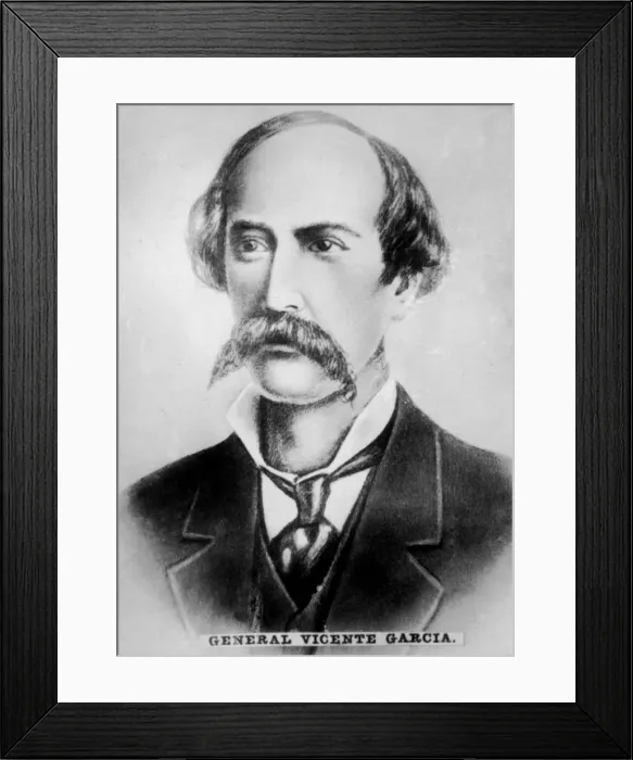 Framed Print : General Vicente Garcia Gonzalez (1833-1886), Cuban President, c1910