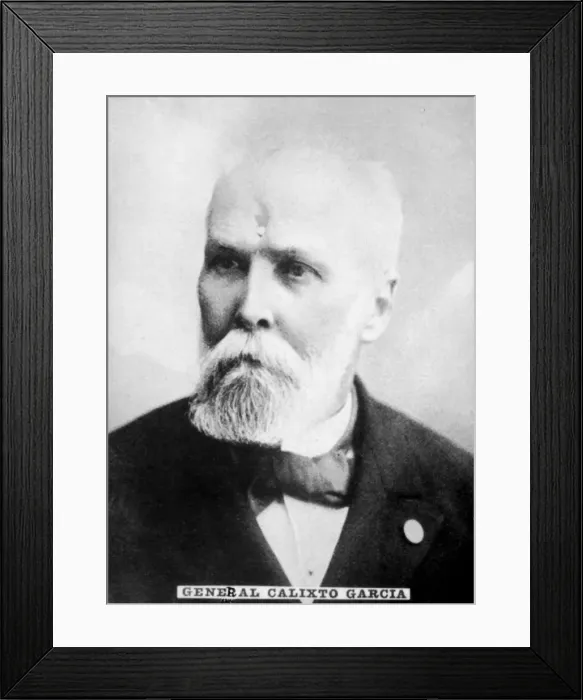 Framed Print : General Calixto Garcia Iniguez (1839-1898), general during the Cuban War for Independence, c1910