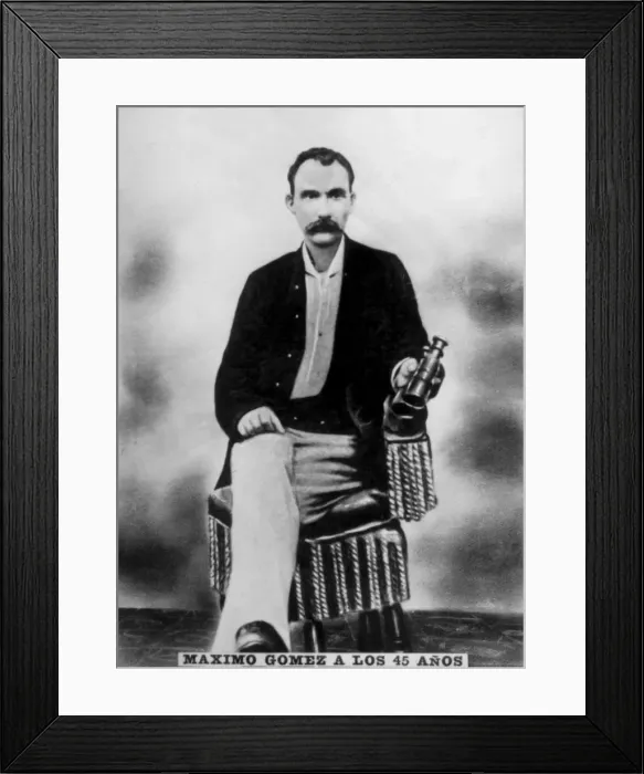 Framed Print : Maximo Gomez (1836-1905), aged 45, 1881 (c1910)