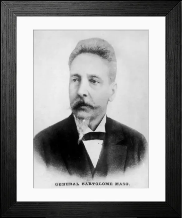 Framed Print : General Bartolome Maso (1830-1907), c1910 Framed Print : General Bartolome Maso (1830-1907), c1910