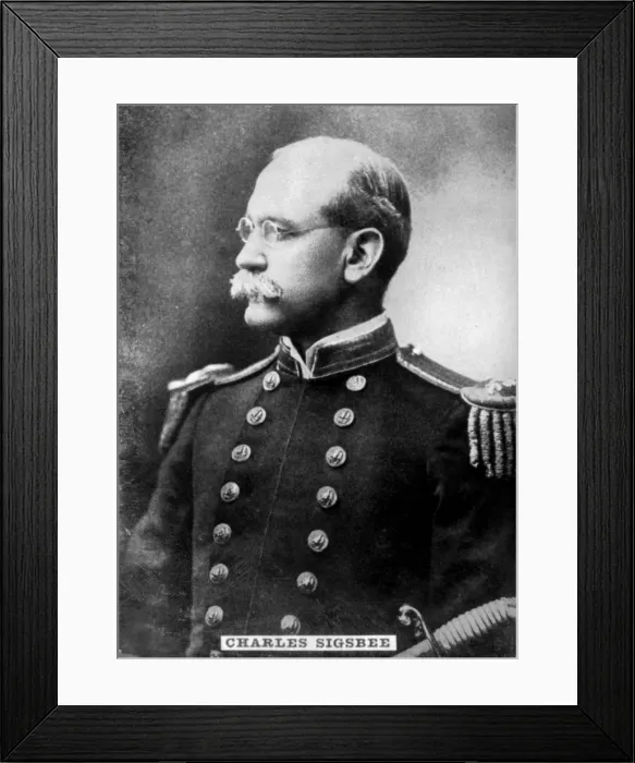 Framed Print : Charles Dwight Sigsbee (1845-1923), Rear Admiral in the United States Navy, c1910 Framed Print : Charles Dwight Sigsbee (1845-1923), Rear Admiral in the United States Navy, c1910