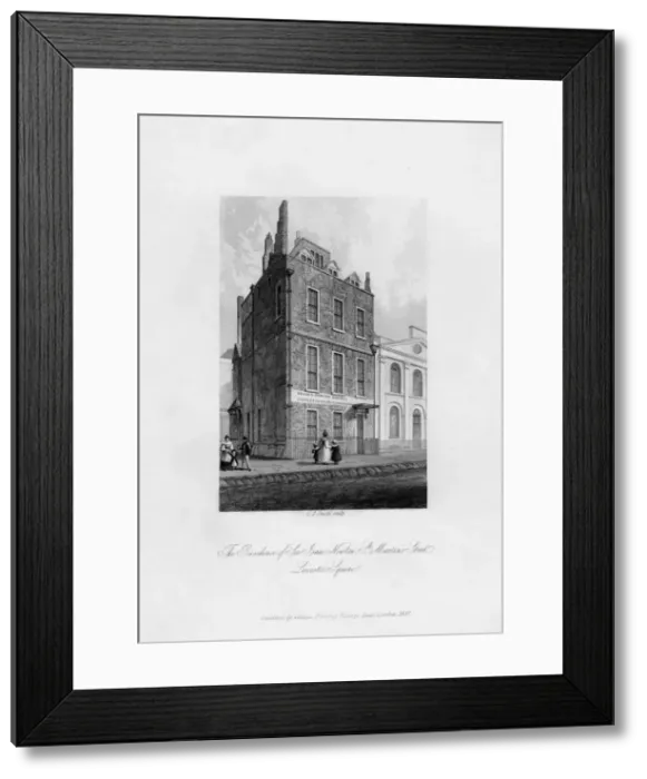 Framed Print : The residence of Sir Isaac Newton, St Martins Street, Leicester Square, 1840. Artist: C J Smith Framed Print : The residence of Sir Isaac Newton, St Martins Street, Leicester Square, 1840. Artist: C J Smith