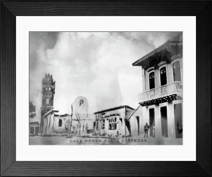 Framed Print : Birthpace of Cespedes, (1819-1874), 1920s Framed Print : Birthpace of Cespedes, (1819-1874), 1920s
