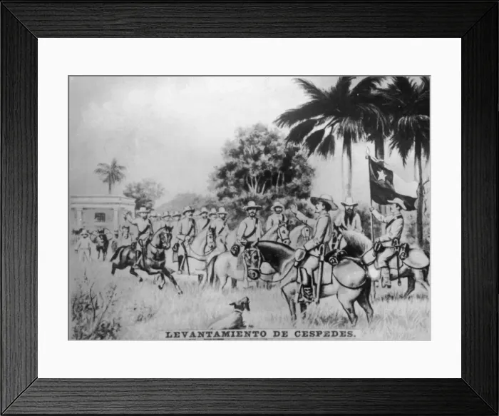 Framed Print : The raising of Cespedes, (1868), 1920s Framed Print : The raising of Cespedes, (1868), 1920s
