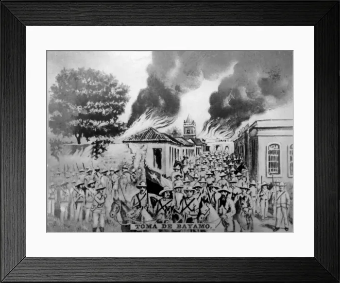 Framed Print : Invasion of Bayamo, (1850s), 1920s
