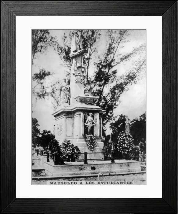 Framed Print : Mausoleum to the Executed Medical Students, (1890), 1902s Framed Print : Mausoleum to the Executed Medical Students, (1890), 1902s