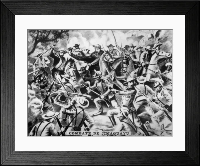 Framed Print : Battle of Jimaguaya, (1873), 1920s Framed Print : Battle of Jimaguaya, (1873), 1920s