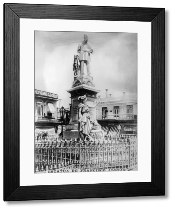 Framed Print : Statue of Francisco Albear, (1890), 1920s Framed Print : Statue of Francisco Albear, (1890), 1920s