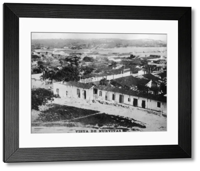 Framed Print : View of Nuevitas, (1869), 1920s Framed Print : View of Nuevitas, (1869), 1920s