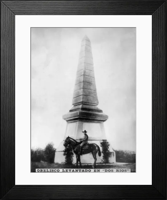 Framed Print : Obelisk of Two Rivers, (1895), 1920s Framed Print : Obelisk of Two Rivers, (1895), 1920s