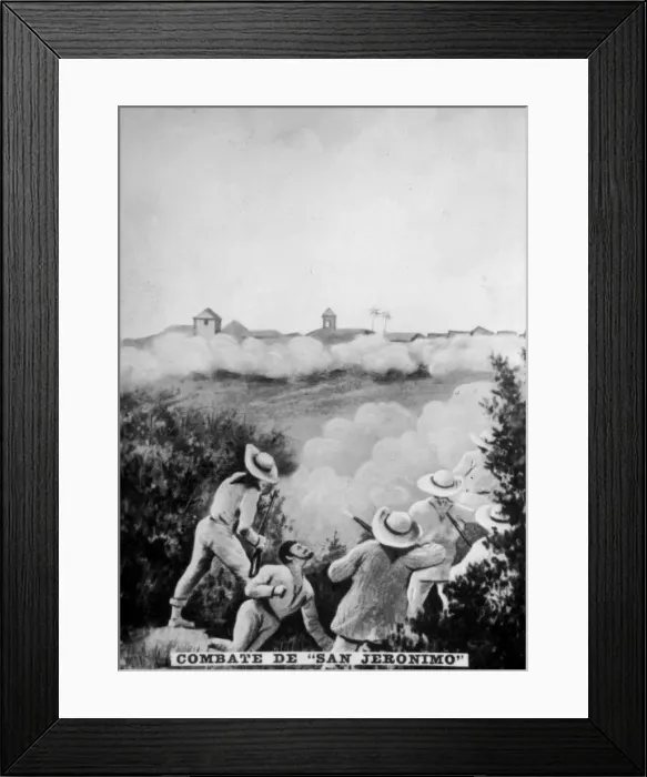 Framed Print : The Battle of San Geronimo, (1895), 1920s Framed Print : The Battle of San Geronimo, (1895), 1920s