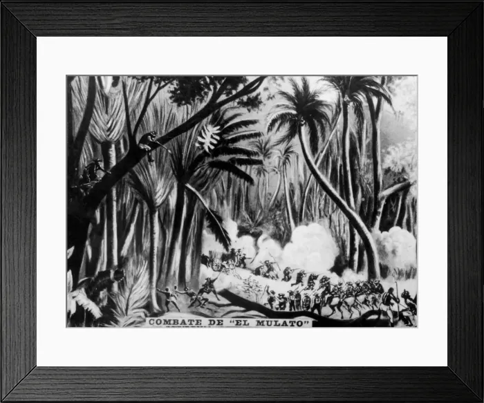 Framed Print : Battle during Cuban War of Independence, (1895), 1920s Framed Print : Battle during Cuban War of Independence, (1895), 1920s