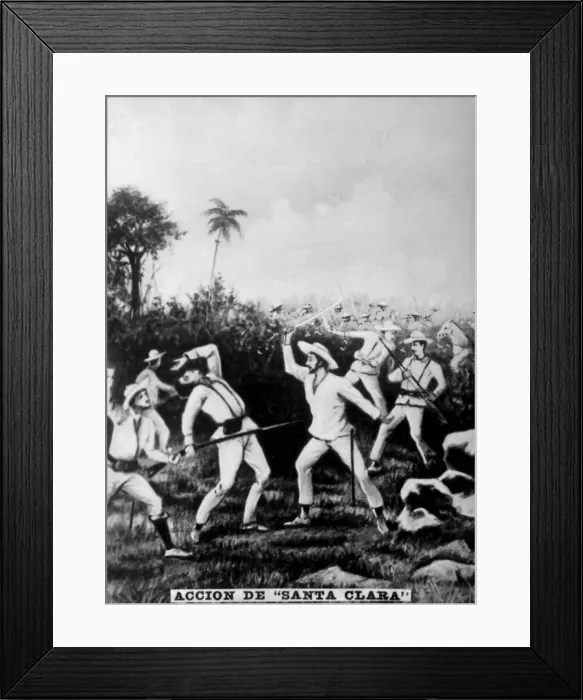 Framed Print : Battle of Santa Clara, (1895), 1920s Framed Print : Battle of Santa Clara, (1895), 1920s