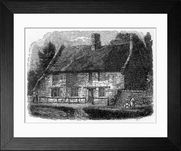 Framed Print : Birth place of Reverend James Hervey, Hardingston, near Northampton, 1840 Framed Print : Birth place of Reverend James Hervey, Hardingston, near Northampton, 1840
