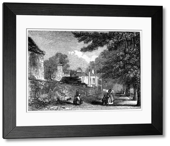 Framed Print : Upper Flask Tavern, Hampstead Heath, residence of George Steevens, 1840 Framed Print : Upper Flask Tavern, Hampstead Heath, residence of George Steevens, 1840