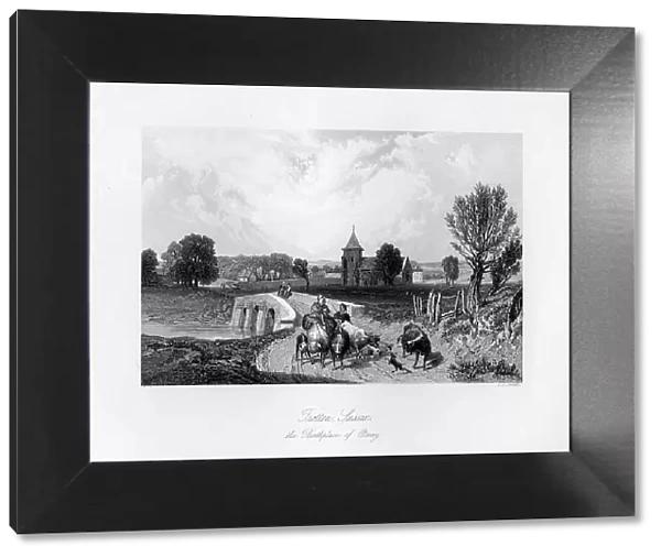 Trotton, Syssex, the birth place of Otway, 1840. Artist: C J Smith