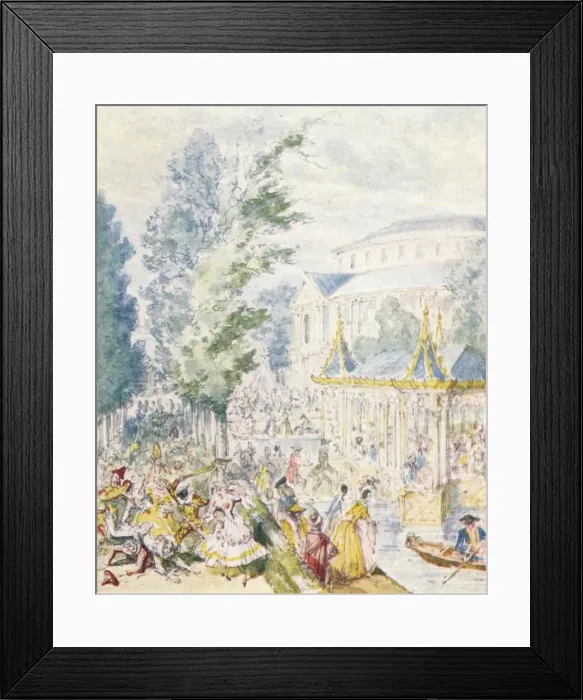 Framed Print : Day Masquerade in Ranelagh Gardens, (1842), 1903 Framed Print : Day Masquerade in Ranelagh Gardens, (1842), 1903