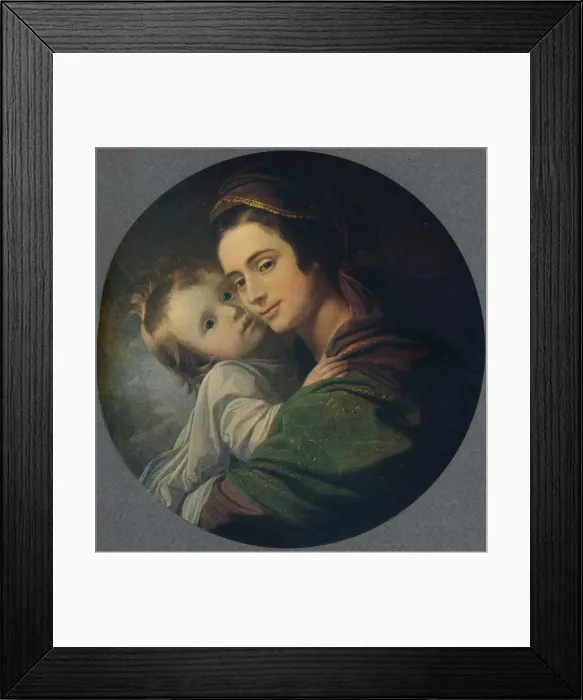 Framed Print : Mrs. West and Child, 1770, (1909). Artist: Benjamin West Framed Print : Mrs. West and Child, 1770, (1909). Artist: Benjamin West