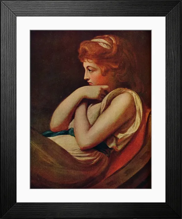 Framed Print : Emma, Lady Hamilton, c1785, (1909). Artist: George Romney Framed Print : Emma, Lady Hamilton, c1785, (1909). Artist: George Romney