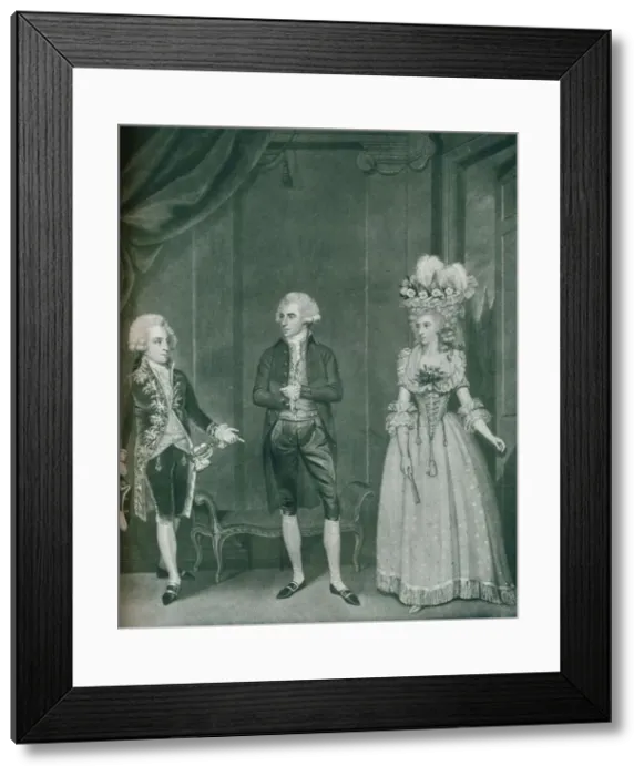 Framed Print : Hon Rd Edgcumbe, Lord William Russell, Lady Caroline Spencer, 1788, (1909). Artist: James Roberts Framed Print : Hon Rd Edgcumbe, Lord William Russell, Lady Caroline Spencer, 1788, (1909). Artist: James Roberts